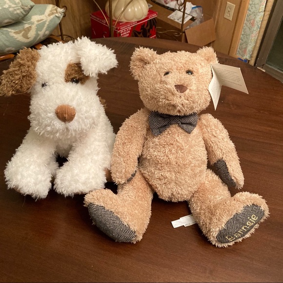 Barnsie & Noble 11” stuffed dog and bear toy plush - Picture 2 of 16
